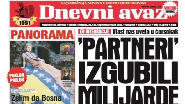 Partneri pretrpjeli milijardne gubitke u analizi Dnevnog avaza