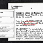 CIA je krajem osamdesetih pratila intervju s urednikom Oslobođenja